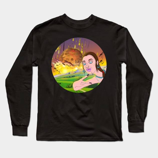 Meteor Selfie Long Sleeve T-Shirt by lehrerboys